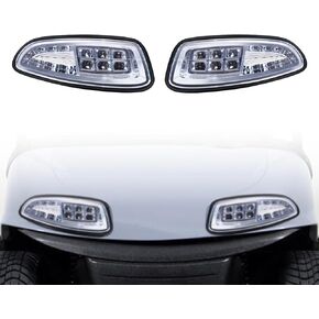 Orle Oko LED مجموعة إضاءة الرأس لـ EZGO RXV 2008-UP نماذج عربة جولف كهربائية أو غازية استبدال أمامي 12 فولت مجموعة أدوات إضاءة المصابيح الأمامية لـ EZGO RXV