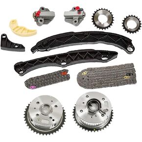 ZumuraAuto Timing Chain Kit Oil Pump Gear with 2pcs Intake & Exhaust VVT Gear Set for Sonata Optima G4KH G4KC 2.4L OE 24321-2G111 23121-2G551 24420-2C101 24431-2G101 24410-2G810 24322-2G350