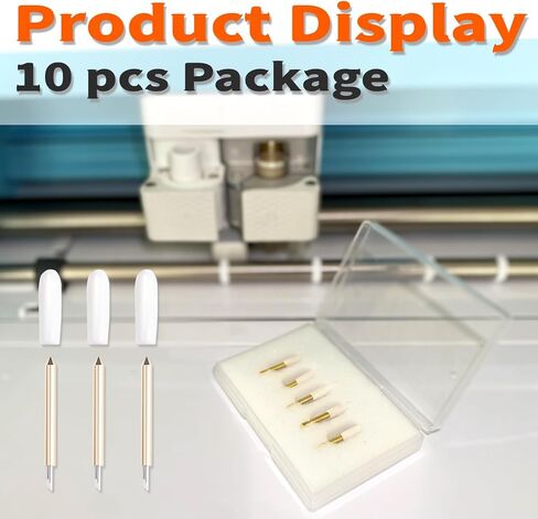 THANMO 10 pcs Premium Fine Point Replacement Blade Compatible with Maker 3/Maker/Explore 3/Explore Air 2/Air,Blade Perfect for Cutting Cuts Glitter Vinyl,Cardstock,Faux,Adhesive Foil,Vellum and Etc in Saudi Arabia