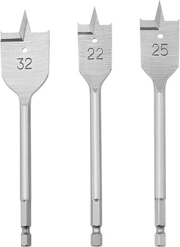 LT Easiyl 3 قطع سداسية عرقوب مجداف مسطح لقمة سداسية ساق مسطحة لقمة مثقاب ثلاثية مدببة بشفرة متقاطعة من الخشب لمركبات الخشب الصلب والبلاستيك in Kuwait