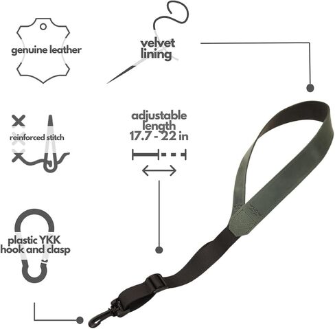 MG Leather Work Saxophone Strap for alto, tenor, soprano, baritone saxophone in Saudi Arabia