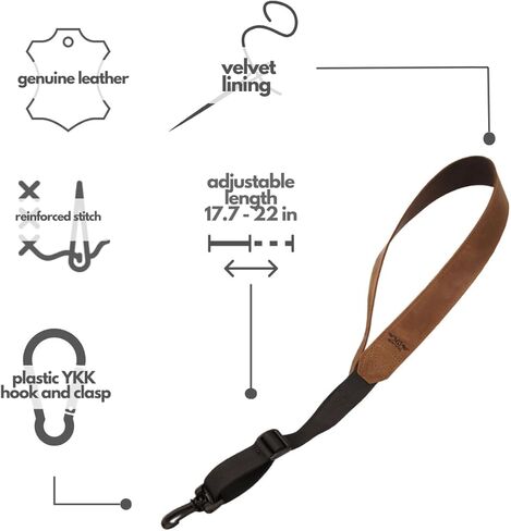 حزام ساكسفون للعمل من الجلد من MG لألتو، والتينور، والسوبرانو، والساكسفون الباريتون in Kuwait