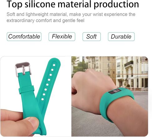 Mosstek متوافق مع Garmin Vivofit 3/Vivofit Jr/Vivofit Jr 2 Bands للأطفال والبنات والأولاد والنساء، ملون لطيف وناعم من السيليكون الرياضي قابل للتعديل بديل Vivofit Jr/Vivofit Jr 2 نطاقات صغيرة وكبيرة in Kuwait