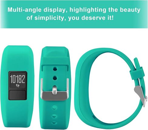 Mosstek متوافق مع Garmin Vivofit 3/Vivofit Jr/Vivofit Jr 2 Bands للأطفال والبنات والأولاد والنساء، ملون لطيف وناعم من السيليكون الرياضي قابل للتعديل بديل Vivofit Jr/Vivofit Jr 2 نطاقات صغيرة وكبيرة in Kuwait