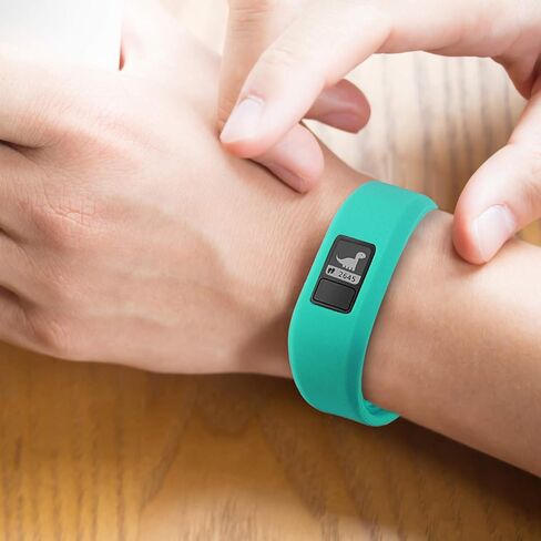 Mosstek متوافق مع Garmin Vivofit 3/Vivofit Jr/Vivofit Jr 2 Bands للأطفال والبنات والأولاد والنساء، ملون لطيف وناعم من السيليكون الرياضي قابل للتعديل بديل Vivofit Jr/Vivofit Jr 2 نطاقات صغيرة وكبيرة in Kuwait