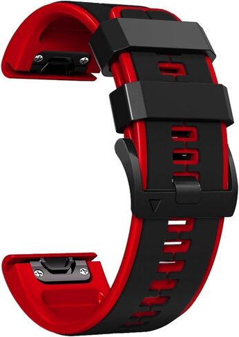 22mm watch band for garmin fenix 7 fenix 6 pro solar fenix 5 quick release dual color silicone watch strap for garmin instinct 2 solar forerunner 965 955 945 epix 2 pro in Saudi Arabia