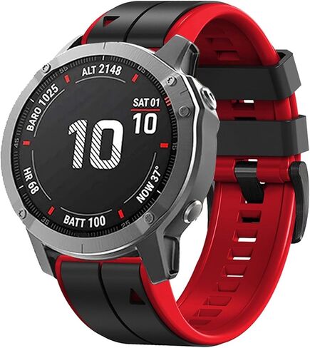 22mm watch band for garmin fenix 7 fenix 6 pro solar fenix 5 quick release dual color silicone watch strap for garmin instinct 2 solar forerunner 965 955 945 epix 2 pro in Saudi Arabia