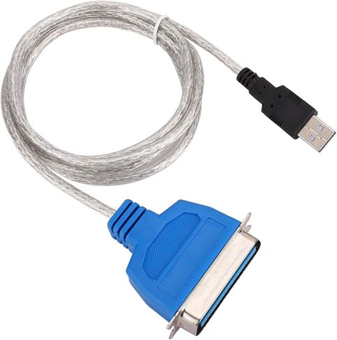 Socobeta واجهة مريحة مضادة للتداخل Cn36، اتصال سهل USB USB إلى منفذ متوازي كابل الطابعة محول كابل 1.5 متر / 4.9 قدم لأجهزة الكمبيوتر المكتبية وأجهزة الكمبيوتر المحمولة in Saudi Arabia