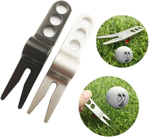 Silver Durable Golf Ball Fork Pivot Divot Repair Tool Compatible Golf Divot Tools for Scotty Cameron in Saudi Arabia