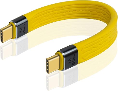 Duttek Short USB C Cable 5Inch, 10Gbps Short USB C to USB C Cable, USB C Male to Male Cable Support 60W PD Fast Charging, 4K Video and Data Sync for MacBook Laptop, Tablet, Monitor, Smartphone. in Saudi Arabia