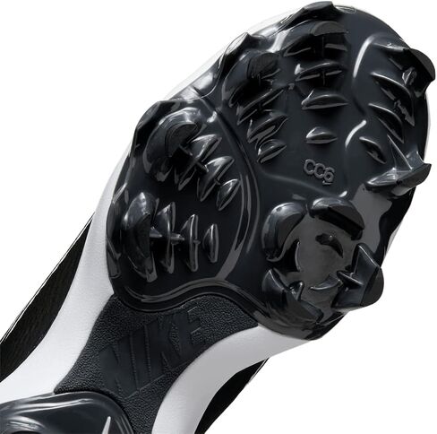 Nike Women's Hyperdiamond 4 Pro Molded Softball Cleats, Black White, 8.5 in Saudi Arabia