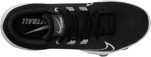 Nike Women's Hyperdiamond 4 Pro Molded Softball Cleats, Black White, 8.5 in Saudi Arabia