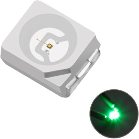 100 Pieces of PLCC-2 Surface Mount LEDs, 3528 Size SMD SMT LED - Warm White 3000K, 100pcs in Saudi Arabia