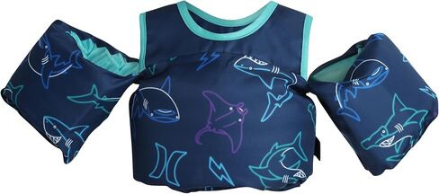 Hurley Toddler Pool Floatie - Learn to Swim Safety Float Swimming Jacket - Kids Trainer Swim Vest - Boy/Girl 1-2 yrs 20-50 lb in Saudi Arabia