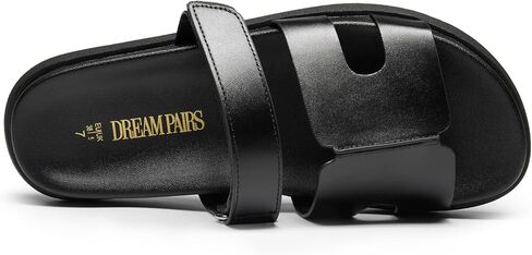 DREAM PAIRS Women's Flat Slide Sandals, Comfortable Slip On Platform Sandals For Women Dressy Summer in Saudi Arabia