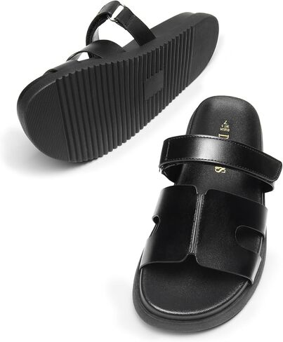 DREAM PAIRS Women's Flat Slide Sandals, Comfortable Slip On Platform Sandals For Women Dressy Summer in Saudi Arabia