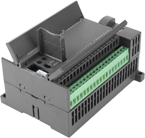 PLC Controller, DC24V Programmable Logic Controller 4 Channel 100K Pulse 32bit MCU Industrial Control Board with Housing for FX1N-32MT, 16 Point Input 16 Transistor Output in Saudi Arabia
