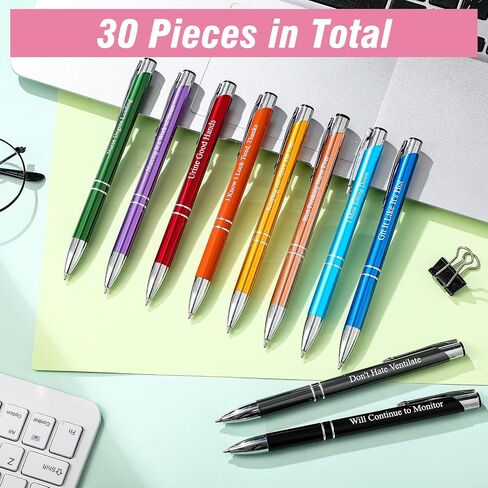 Eaasty Nurse Pens Funny, Inspirational Ballpoint Pens Medical Themed Pens Novelty Pens Office Supplies for Nurse Doctor Teachers Students Women Men, 10 Styles (20 Pcs) in Saudi Arabia