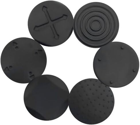 6Pcs Black Silicone Thumb Stick Grips Caps Analog Thumbstick Joystick Cap Cases and Storage for PS PSV 2000 PSV 1000，Corers and Pitters in Saudi Arabia