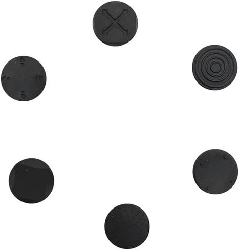 6Pcs Black Silicone Thumb Stick Grips Caps Analog Thumbstick Joystick Cap Cases and Storage for PS PSV 2000 PSV 1000，Corers and Pitters in Saudi Arabia