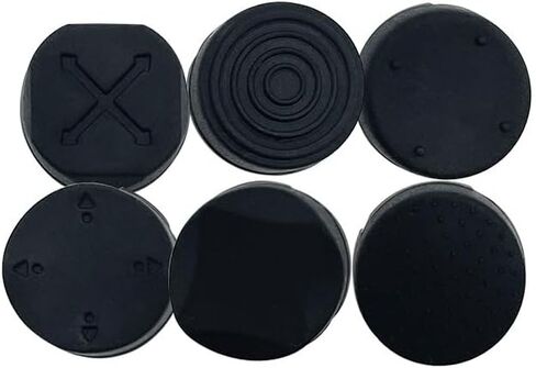 6Pcs Black Silicone Thumb Stick Grips Caps Analog Thumbstick Joystick Cap Cases and Storage for PS PSV 2000 PSV 1000，Corers and Pitters in Saudi Arabia