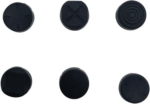 6Pcs Black Silicone Thumb Stick Grips Caps Analog Thumbstick Joystick Cap Cases and Storage for PS PSV 2000 PSV 1000，Corers and Pitters in Saudi Arabia