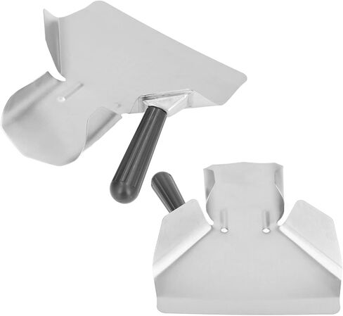 مغرفة القلي الفرنسية، مغرفة رقائق البطاطس المقلية المجرفة، مغرفة القلي الفرنسي للطعام، مغرفة من الفولاذ المقاوم للصدأ بمقبض مرن متعدد الوظائف لحقيبة الفشار لرقائق الطعام والحلوى أداة تقديم المساعدة in Kuwait