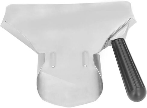 مغرفة القلي الفرنسية، مغرفة رقائق البطاطس المقلية المجرفة، مغرفة القلي الفرنسي للطعام، مغرفة من الفولاذ المقاوم للصدأ بمقبض مرن متعدد الوظائف لحقيبة الفشار لرقائق الطعام والحلوى أداة تقديم المساعدة in Kuwait