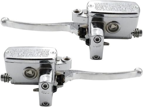 SecosAutoparts Chrome Brake Master Cylinder Clutch Levers Compatible with Suzuki Intruder 800 1994-2004 1400 1990-2004 1500 1998 1999 2000 2001 2002 2003 2004 in Saudi Arabia