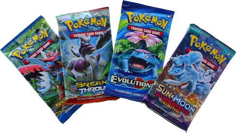 Pokemon assorted boosters: 4 packs in Saudi Arabia