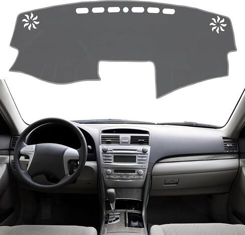 SENSHINE for Toyota Camry Accessories 2018-2022 2023 2024 Dashboard Cover Center Console Cover Dash Mat Carpet Protector Sunshield Cover Custom Fit, Black Trim in Kuwait