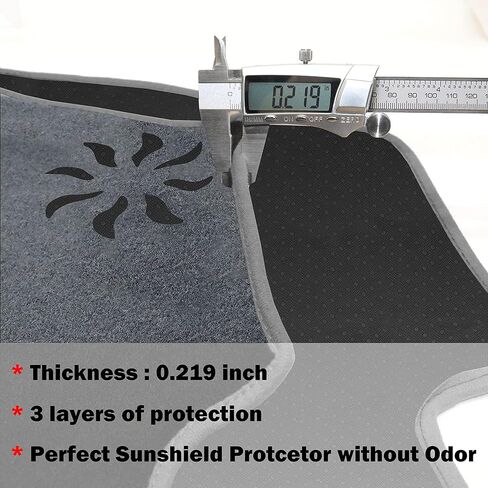 SENSHINE for Toyota Camry Accessories 2018-2022 2023 2024 Dashboard Cover Center Console Cover Dash Mat Carpet Protector Sunshield Cover Custom Fit, Black Trim in Kuwait