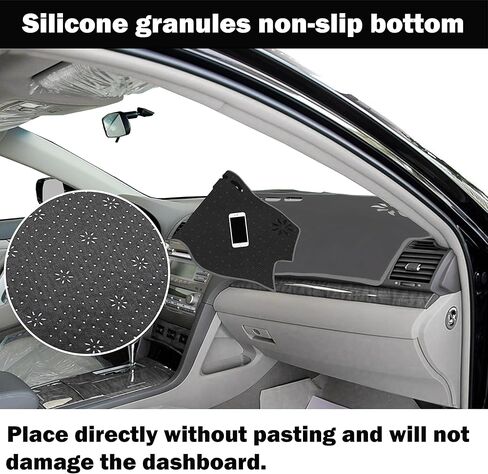 SENSHINE for Toyota Camry Accessories 2018-2022 2023 2024 Dashboard Cover Center Console Cover Dash Mat Carpet Protector Sunshield Cover Custom Fit, Black Trim in Kuwait