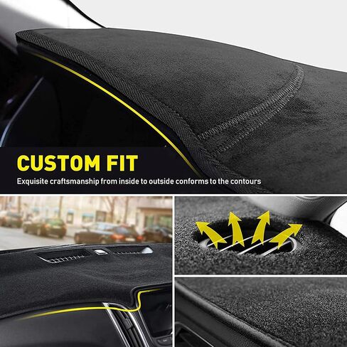 وسادة غطاء لوحة القيادة MODIGT متوافقة مع Nissan Altima 2007 2008 2009 2010 2011 2012 Nissan Altima Sedan Coupe غير وهج واقي من الشمس غطاء لوحة القيادة أسود in Saudi Arabia