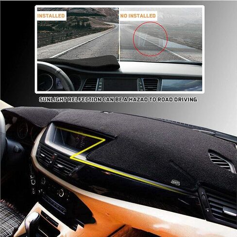 وسادة غطاء لوحة القيادة MODIGT متوافقة مع Nissan Altima 2007 2008 2009 2010 2011 2012 Nissan Altima Sedan Coupe غير وهج واقي من الشمس غطاء لوحة القيادة أسود in Saudi Arabia