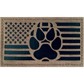 2x3.5 علم الولايات المتحدة الأمريكية بالأشعة تحت الحمراء مع متعقب Paw K-9 رقع تكتيكية ومثبت خطاف خلفي... (OD أخضر) in Kuwait