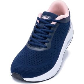 دعماً قوسًا للسيدات أحذية المشي أحذية عريض لصندوق أخمص القدمين أحذية التنس الهواء لتخفيف آلام التهاب اللفافة الأخمصية ، الحجم 6-11 in Kuwait