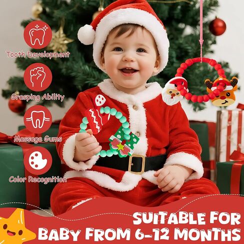 ألعاب Silicone Teether للأطفال - 2Ooya 2pcs Summer Ocean Beach تحت عنوان الحلقة الخاتمة الرضع للرضيع ، والرضيع الصغار مضغ ألعاب الصبي حديث الولادة والفتاة استحمام الطفل عيد ميلاد in Kuwait