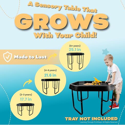 Playtray الصغيرة تقف إلى جانب التعلم من خلال PlayTrays (أرجل الطاولة الحسية لـ Tuff PlayTray فقط) in Kuwait