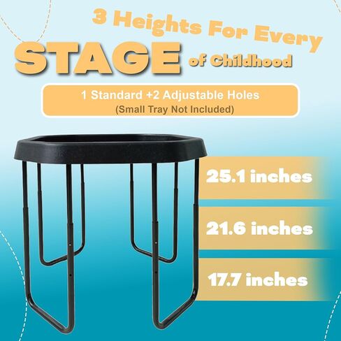 Playtray الصغيرة تقف إلى جانب التعلم من خلال PlayTrays (أرجل الطاولة الحسية لـ Tuff PlayTray فقط) in Kuwait