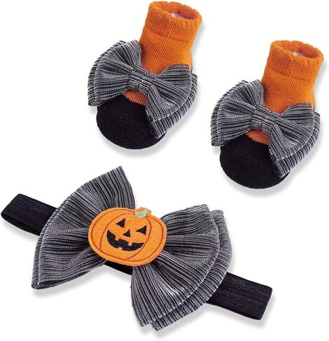 Baby Lace Bow Beach and Sock Set ، Toddler Infant Cotton Cotton Socks Baptism Beadband White Bridgening Beads TSFD57 (White ، Size Free) in Kuwait