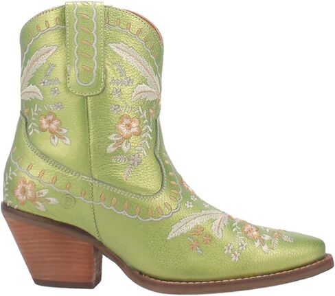 Dingo Womens Primensered Ploral Snip Toe أحذية غير رسمية الكاحل منتصف الكعب 2-3 " - أسود in Kuwait