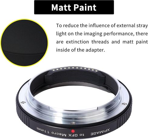 محول جبل العدسة متوافق مع عدسة Mamiya 645 Schneider إلى Fujifilm GFX Camera GFX50 GFX100 in Kuwait