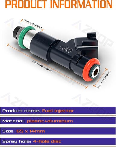 Fuel Injectors Nozzle 12594512 Compatible with Chevy Tahoe Avalanche Express Silverado Suburban 1500 2007 2008 2009, 5.3L V8 Replace# 217-2436 FJ977 4Holes, Set of 8 in Kuwait