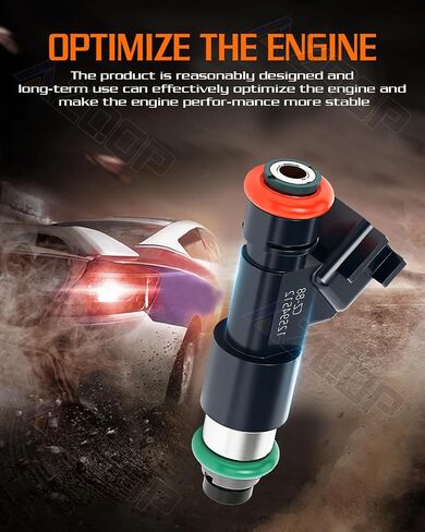 Fuel Injectors Nozzle 12594512 Compatible with Chevy Tahoe Avalanche Express Silverado Suburban 1500 2007 2008 2009, 5.3L V8 Replace# 217-2436 FJ977 4Holes, Set of 8 in Kuwait