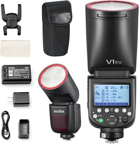 Godox V1-S USA Version Camera Flash Speedlite V1-CU for Sony a7IV a7III a7RIV a7RIII a7C a6500 a6000 a9III a77II a350 in Saudi Arabia