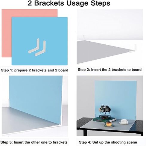 Meking 4PCS Triangle Backdrop Paper Clips Triangular Round Edge Background Clips for Small Product Photography in Saudi Arabia
