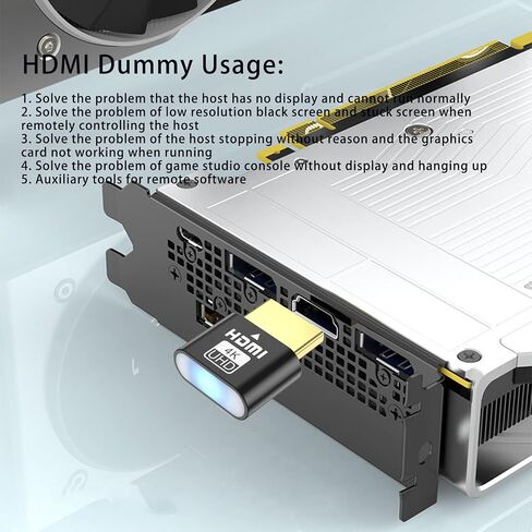 HDMI Dummy Plug ، HDMI Emulator ، Edid Emulator-2Pack in Kuwait