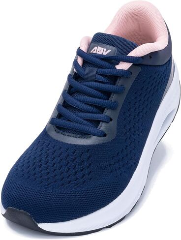 دعماً قوسًا للسيدات أحذية المشي أحذية عريض لصندوق أخمص القدمين أحذية التنس الهواء لتخفيف آلام التهاب اللفافة الأخمصية ، الحجم 6-11 in Kuwait