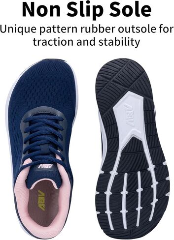 دعماً قوسًا للسيدات أحذية المشي أحذية عريض لصندوق أخمص القدمين أحذية التنس الهواء لتخفيف آلام التهاب اللفافة الأخمصية ، الحجم 6-11 in Kuwait